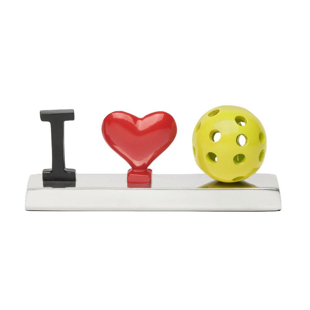 NEW INSPIRED GENERATIONS i love pickleball sign in black/red/yellow